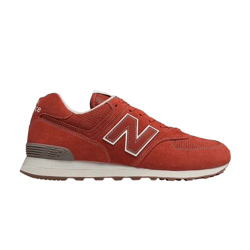 New Balance 574 Series Breathable Shock Absorption Wear-Resistant Low Top Red