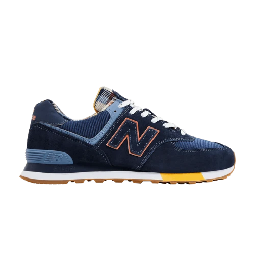 New Balance 574 'Dark Blue Plaid'