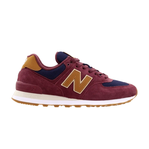 New Balance 574 Maroon Navy