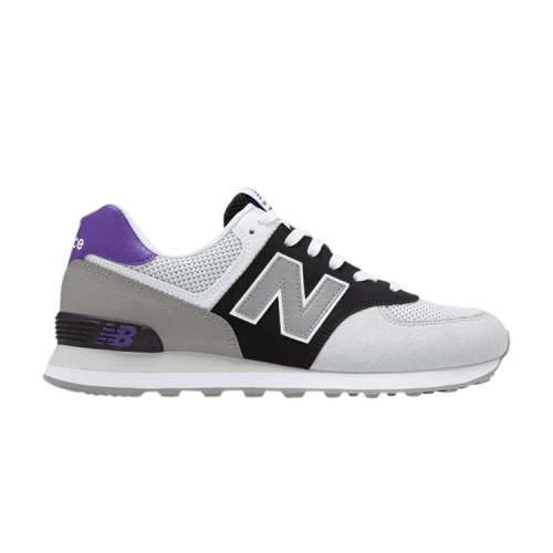 New Balance 574Series Classic White/Black/Purple