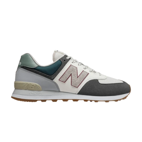 New Balance 574 Grey Cream Mint Green