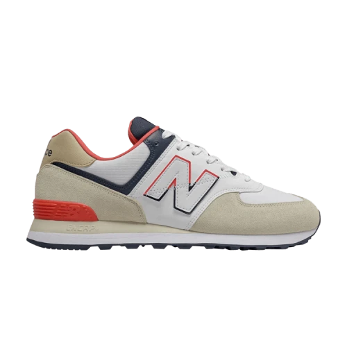 New Balance 574 Bone Toro Red