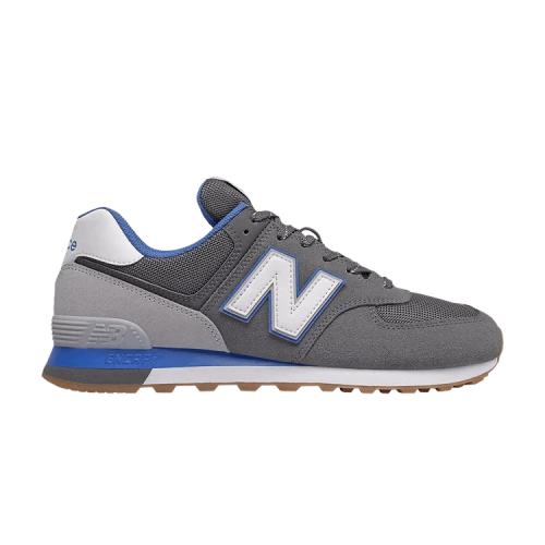 New Balance 574 Lead Faded Cobalt