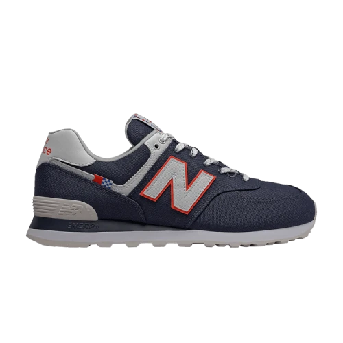 New Balance 574 Coastal Pack Natural Indigo Toro Red White