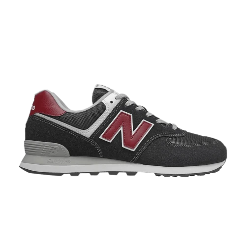 New Balance 574 Black Scarlet