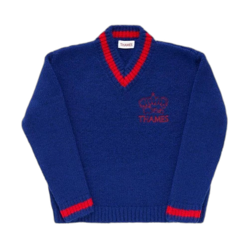 Thames P.G. Knit Mohair Sweater 'Prussian Blue'