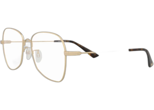 McQ Alexander McQueen Square Rectangle Optical Frames Gold Gold Transparent (MQ0289O-30009184-002)