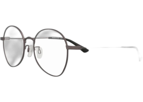 McQ Alexander McQueen Round Oval Optical Frames Ruthenium Ruthenium Transparent (MQ0290O-30009188-001)