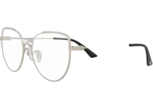 McQ Alexander McQueen Cat Eye Optical Frames Silver Silver Transparent (MQ0292O-30009195-001)