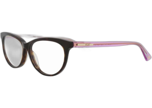 McQ Alexander McQueen Cat Eye Optical Frames Havana Fuchsia Transparent (MQ0294OP-30009207-002)