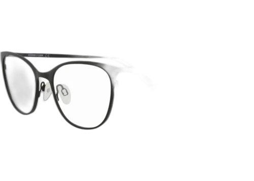 McQ Alexander McQueen Cat Eye Optical Frames Black Black Transparent (MQ0295OP-30009198-001)