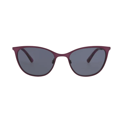 Alexander McQueen Cat Eye-Frame Metal CV Sunglasses Violet Violet Grey (MQ0295OP-30009198-002S)