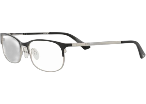 McQ Alexander McQueen Round Oval Optical Frames Black Silver Transparent (MQ0296OP-30009201-001)
