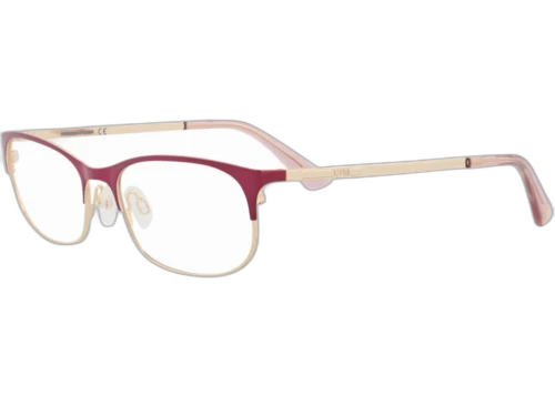 McQ Alexander McQueen Round Oval Optical Frames Violet Gold Transparent (MQ0296OP-30009201-002)