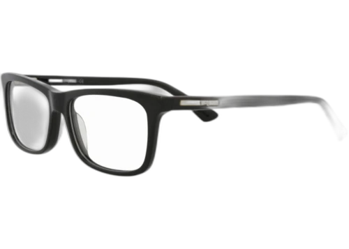 McQ Alexander McQueen Square Rectangle Optical Frames Black Black Transparent (MQ0298OP-30009213-001)