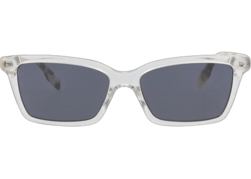 Alexander McQueen Sunglasses Square-Frame Acetate Crystal hite Grey (MQ0307O-30010806-003S)