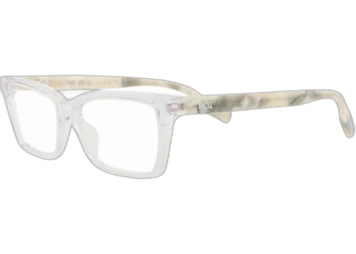McQ Alexander McQueen Square Rectangle Optical Frames Crystal White Transparent (MQ0307O-30010806-003)
