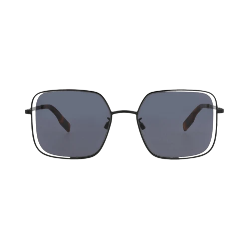 Alexander McQueen Sunglasses Square-Frame Metal Black Black Grey (MQ0318O-30010819-002S)