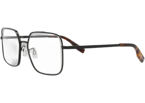 McQ Alexander McQueen Square Rectangle Optical Frames Black Black Transparent (MQ0318O-30010819-002)