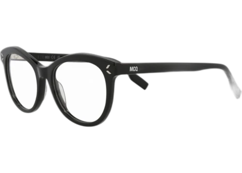 McQ Alexander McQueen Cat Eye Optical Frames Black Black Transparent (MQ0330O-30011554-005)