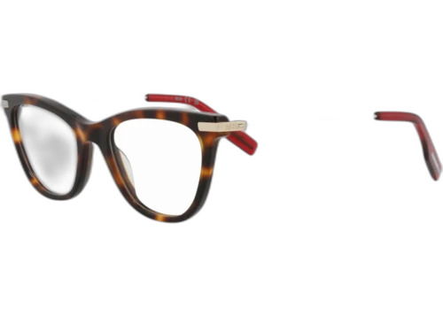 McQ Alexander McQueen Cat Eye Optical Frames Havana Gold Transparent (MQ0339O-30011569-002)