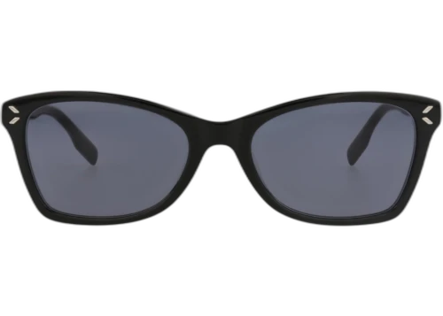 Alexander McQueen Square-Frame Acetate CV Sunglasses Black Black Grey (MQ0347O-30012674-001S)