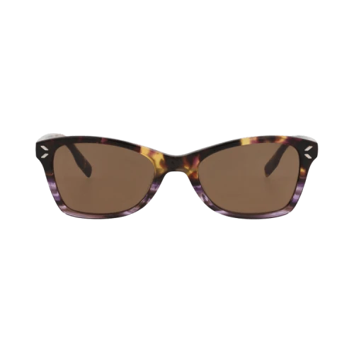 Alexander McQueen Square-Frame Acetate CV Sunglasses Havana Violet Brown (MQ0347O-30012674-007S)