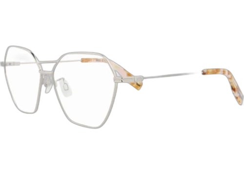McQ Alexander McQueen Cat Eye Optical Frames Silver Silver Transparent (MQ0352O-30012660-001)