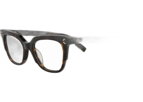 McQ Alexander McQueen Cat Eye Optical Frames Havana Havana Transparent (MQ0366O-30013600-002)