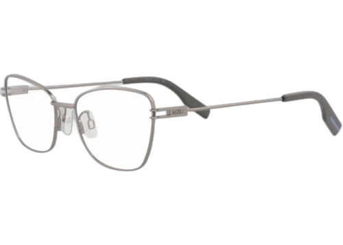 McQ Alexander McQueen Cat Eye Optical Frames Ruthenium Ruthenium Transparent (MQ0370O-30013604-006)