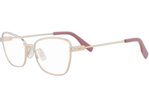 McQ Alexander McQueen Cat Eye Optical Frames Gold Gold Transparent (MQ0370O-30013604-008)