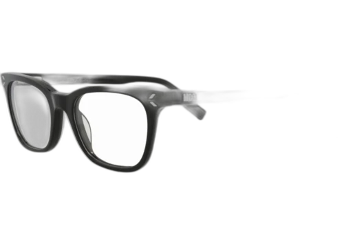 McQ Alexander McQueen Square Rectangle Optical Frames Black Black Transparent (MQ0379O-30013663-001)