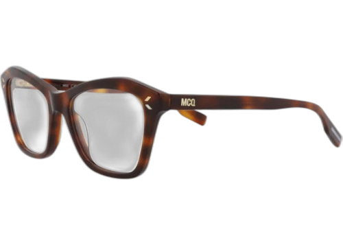 McQ Alexander McQueen Cat Eye Optical Frames Havana Havana Transparent (MQ0388O-30014150-006)