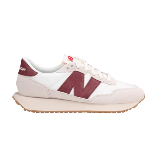 New Balance 237 White Burgundy
