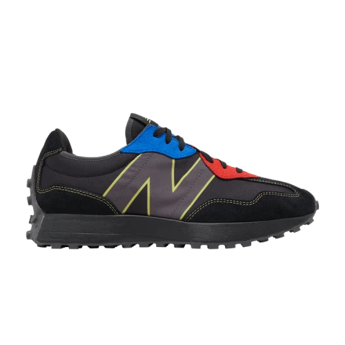 New Balance 327 Black Yellow Blue Red
