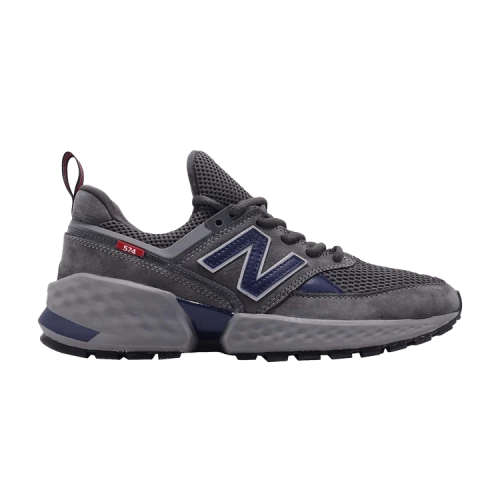 New Balance 574 Grey Navy Red Tab