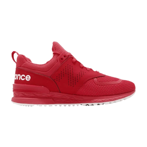 New Balance 574 Red White Sole