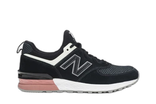 New Balance 574 Black White Pink
