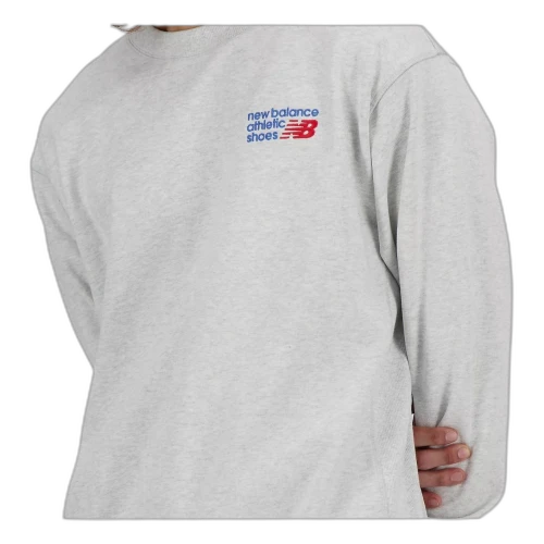 New Balance Athletics Premium Logo Crew T-Shirt 'Ash Multi'