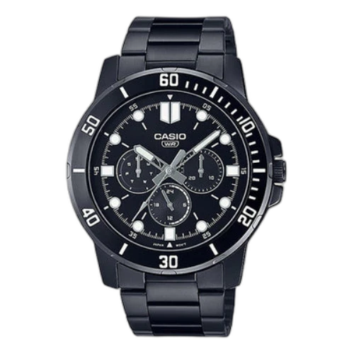 Casio Dress Classic Minimalistic Analog Watch 'Black White'