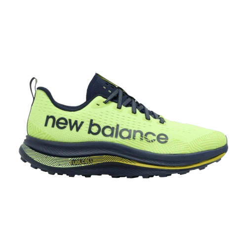 New Balance FuelCell SuperComp Trail Bleached Lime Glow Navy