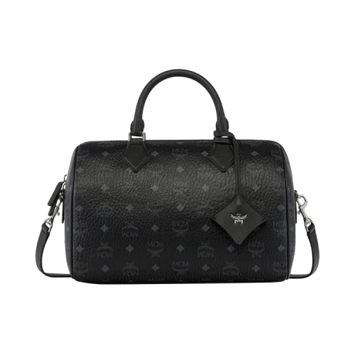 MCM Ella Vi Medium Boston Bag 'Black'