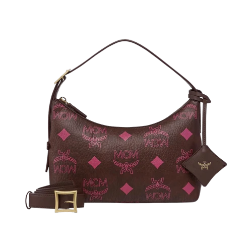 MCM Aren Maxi Vi Hobo Small Bag 'Cinnamon'