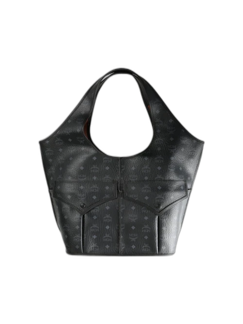 MCM Aren Vi X-Large Shopper Black