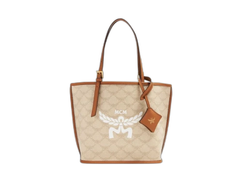 MCM Himmel Lts Mini Shopper Oatmeal
