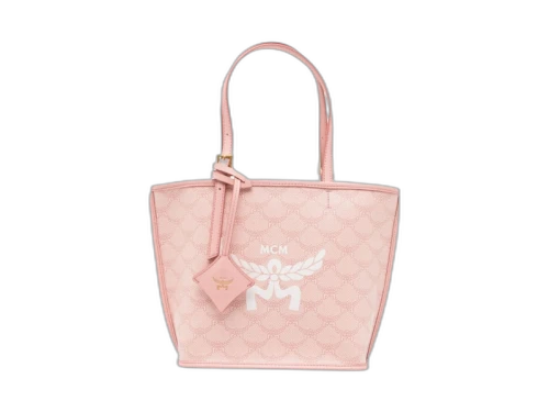 MCM Himmel Lts Mini Shopper Silver Pink