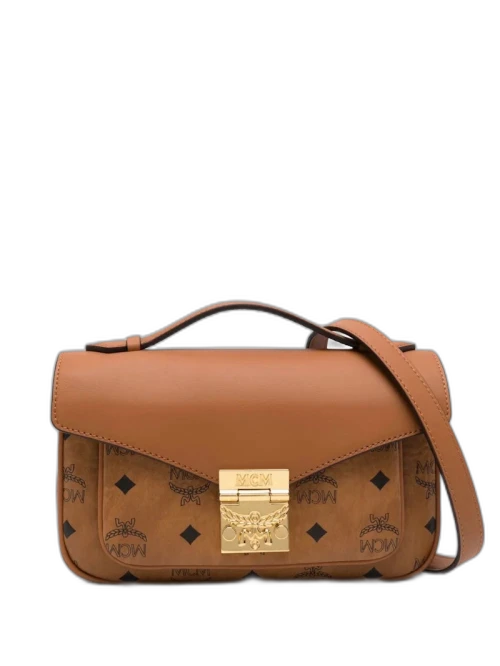 MCM Tracy Vi Medium Crossbody Cognac