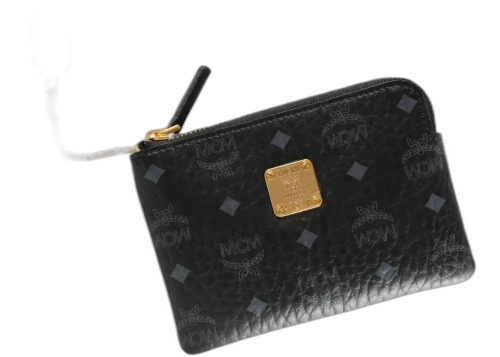 MCM Aren Visetos Card Holder Black