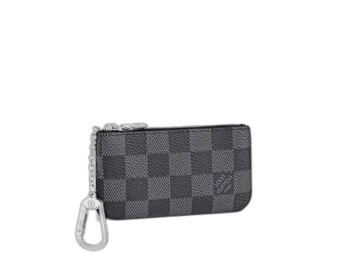 Louis Vuitton Pochette Cle Key Pouch Damier Graphite Black/Gray