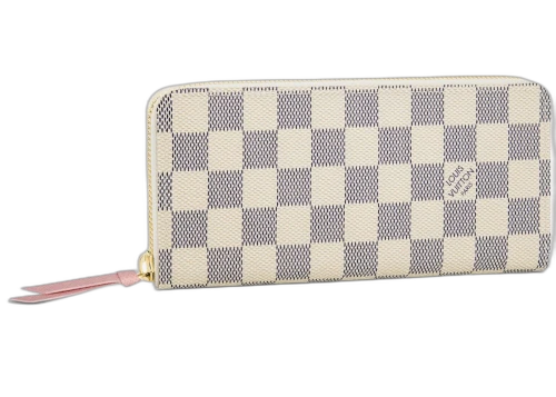 Louis Vuitton Clemence Wallet Damier Azur White